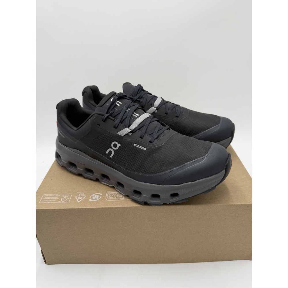 On Men's Cloudvista 2 Waterproof Size 12 Black | Eclipse 3ME30140106 New - Picture 3 of 10